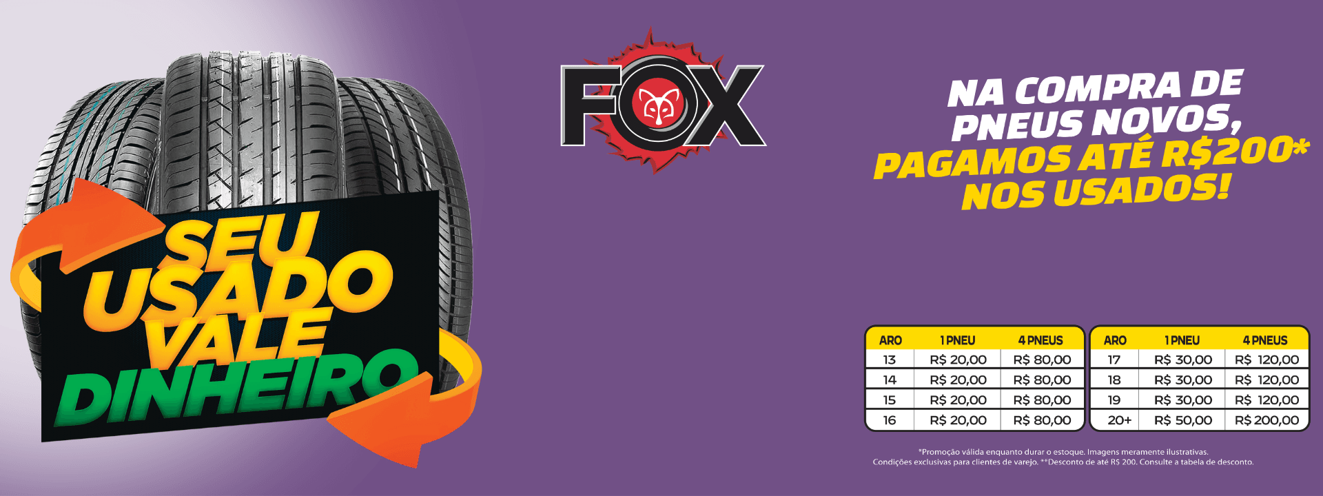 Promoção Pneus Selecionados - Rede Fox